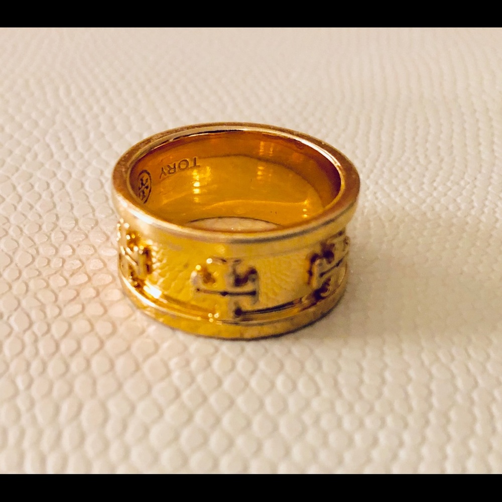 Tory Burch Gold Logo Ring